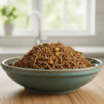 "Aved's Group Ragi Millet Mixture packet, a healthy gluten-free Indian namkeen made with organic finger millets.", "Healthy roasted Ragi millet snack mix with traditional spices, no palm oil and no preservatives.", "Crunchy Ragi Millet Mixture by Aved's Group, premium organic Indian tea-time snack for weight loss."